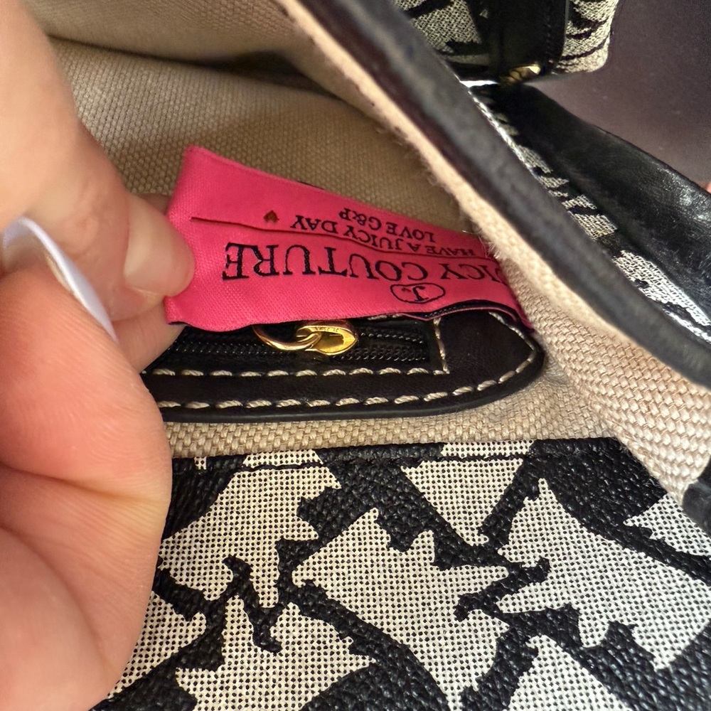 Juicy Couture large fold over buckle clutch - Picture 8 of 16
